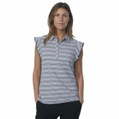 Daily Sports Ladies Vienne Sleeveless Polo Shirt Black -Cheap Footwear Store P DS443142DAILYSPORTSSHIRTBLACKLADIES 2 L