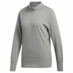 ADIDAS Ladies 3-Stripes Sweater Grey - Heather