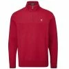 Farah Gents Tisdale ¼ Zip Top Jester Red -Cheap Footwear Store P FHTOP1062FARAHGENTSTISDALEZIPTOPJESTRED L