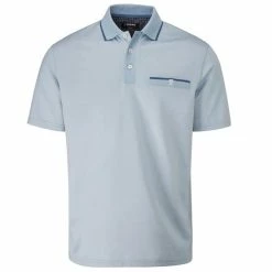Farah Gents Nelson Polo Shirt Blue Grey - Dusky