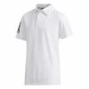 ADIDAS Junior - Boys 3-Stripes Polo Shirt White -Cheap Footwear Store P FI8673ADIDASSHIRTWHITEBOYS L