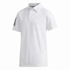 ADIDAS Junior - Boys 3-Stripes Polo Shirt White