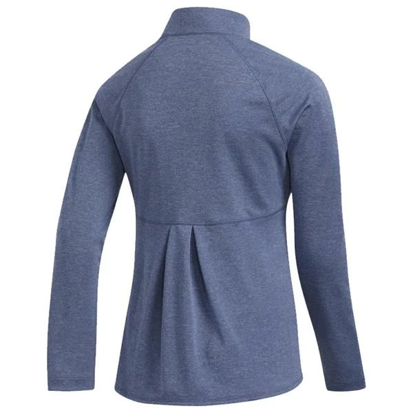 ADIDAS Junior-Girls Heathered Full Zip Knit Jacket Tech Indigo - Melon 4 ADIDAS Junior-Girls Heathered Full Zip Knit Jacket Tech Indigo - Melon - Image 2