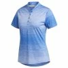 ADIDAS Ladies Gradient SS Polo Glory Blue -Cheap Footwear Store P FI9518ADILDSGRADIENTPOLOBLUE L