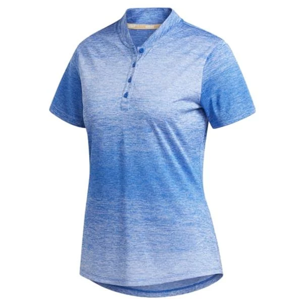 ADIDAS Ladies Gradient SS Polo Glory Blue 3 ADIDAS Ladies Gradient SS Polo Glory Blue