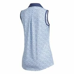 ADIDAS Ladies Ultimate365 Printer Sleeveless Polo Shirt White - Sky -Cheap Footwear Store P FJ4904ADIDASSHIRTWHITESKYLADIES 1 L