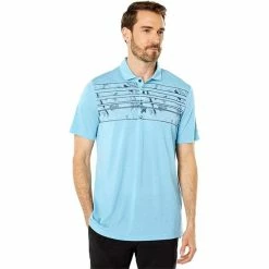 Oakley Gents Azalea Stripe Polo Shirt Aviator Heather
