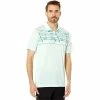 Oakley Gents Azalea Stripe Polo Shirt Bay Green Heather