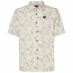 Oakley Gents Sand Camo Woven Polo Shirt Arctic (9RN)