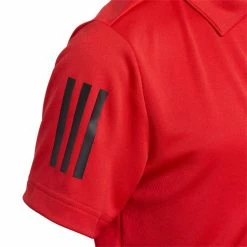 ADIDAS Junior - Boys 3-Stripes Polo Shirt Collegiate Red -Cheap Footwear Store P FP9360ADIDASSHIRTREDBOYS 4 L