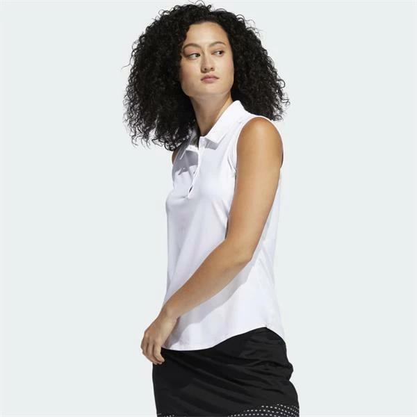 ADIDAS Ladies Ultimate 365 Sleeveless Polo White 7 ADIDAS Ladies Ultimate 365 Sleeveless Polo White - Image 5