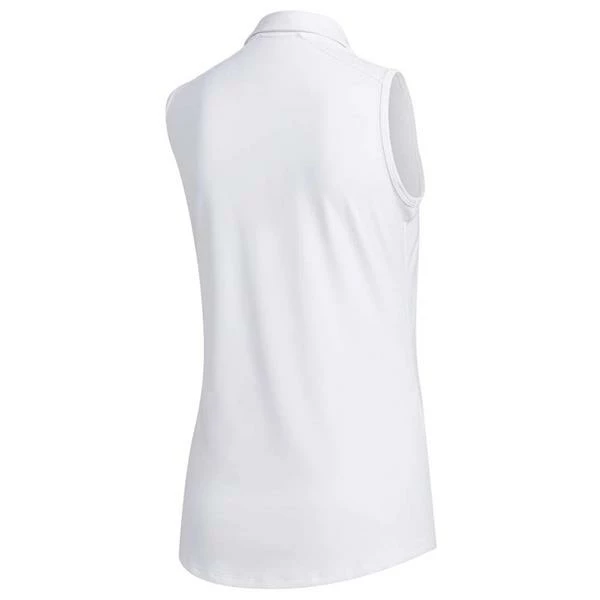 ADIDAS Ladies Ultimate 365 Sleeveless Polo White 4 ADIDAS Ladies Ultimate 365 Sleeveless Polo White - Image 2