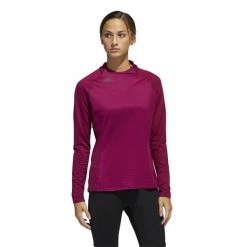 ADIDAS Ladies Long-Sleeve Mock Power Berry -Cheap Footwear Store P FT0687ADIDASMOCKBERRYLADIES 2 L