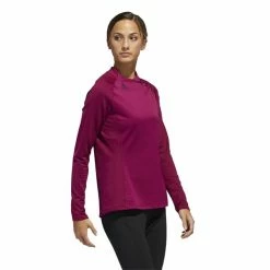 ADIDAS Ladies Long-Sleeve Mock Power Berry -Cheap Footwear Store P FT0687ADIDASMOCKBERRYLADIES 5 L