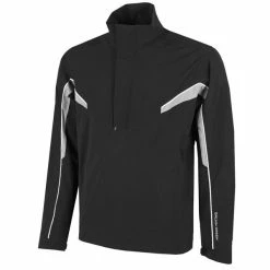 Galvin Green Gents Abe ½ Zip Paclite GORE-TEX Jacket Black - Sharkskin - White