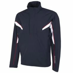 Galvin Green Gents Abe ½ Zip Paclite GORE-TEX Jacket Navy - White - Red