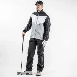 Galvin Green Gents Armstrong GORE-TEX Paclite® Jacket Black - Sharskin - Cool Grey (72) -Cheap Footwear Store P G1202GALVINGREENJACKETBLACKSHARKSKINGREY72GENTS 4 L