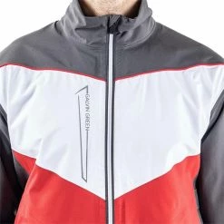 Galvin Green Gents Armstrong GORE-TEX Paclite® Jacket Iron Red - White (21) -Cheap Footwear Store P G1202GALVINGREENJACKETIRONREDWHITE21GENTS 5 L