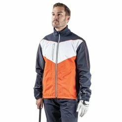Galvin Green Gents Armstrong GORE-TEX Paclite® Jacket Navy - Orange - White (53) -Cheap Footwear Store P G1202GALVINGREENJACKETNAVYORANGEWHITE53GENTS 2 L