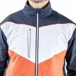 Galvin Green Gents Armstrong GORE-TEX Paclite® Jacket Navy - Orange - White (53) -Cheap Footwear Store P G1202GALVINGREENJACKETNAVYORANGEWHITE53GENTS 5 L