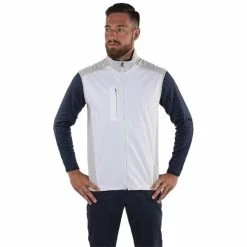 Galvin Green Gents Lion Bodywarmer White - Cool Grey -Cheap Footwear Store P G1224GALVINGREENBODYWARMERWHITECOOLGREYGENTS 2 L