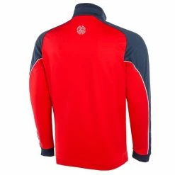 Galvin Green Gents Daxton ½ Zip Insula Top Red - Navy - White (02) -Cheap Footwear Store P G1242GALVINGREENTOPREDNAVYWHITE02GENTS 1 L
