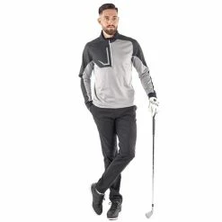 Galvin Green Gents Daxton ½ Zip Insula Top Sharkskin - Black - White (70) -Cheap Footwear Store P G1242GALVINGREENTOPSHARKSKINBLACKWHITE70GENTS 4 L