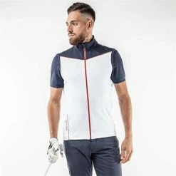 Galvin Green Gents Davon Insula Vest White - Navy - Orange (15) -Cheap Footwear Store P G1244GALVINGREENVESTWHITENAVYORANGEGENTS 2 L