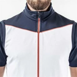 Galvin Green Gents Davon Insula Vest White - Navy - Orange (15) -Cheap Footwear Store P G1244GALVINGREENVESTWHITENAVYORANGEGENTS 5 L