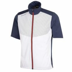 Galvin Green Gents Livingston Short Sleeve Jacket White - Navy - Orange (13)