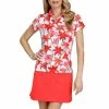 Tail Ladies Pau Foldover Collar Top Valencia Lilies -Cheap Footwear Store P GC0121TAILTOPVALENCIALILIESLADIES L