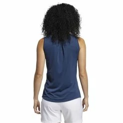 ADIDAS Ladies Ultimate 365 Solid Sleeveless Polo Shirt Crew Navy -Cheap Footwear Store P GL6698ADIDASSHIRTNAVYLADIES 1 L