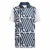 ADIDAS Junior - Boys Printed Polo Shirt Crew Navy