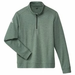 ADIDAS Junior - Boys ¼ Zip Heather Pullover Green Oxide - Mel -Cheap Footwear Store P GM5044ADIDASPULLOVERGREENBOYS 2 L
