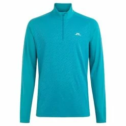 J.Lindeberg Gents Henry Mid Layer Top Enamel Blue