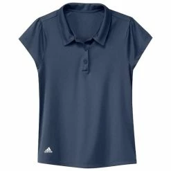 ADIDAS Junior - Girls Performance Primegreen Polo Shirt Crew Navy -Cheap Footwear Store P GQ2449ADIDASSHIRTCREWNAVYGIRLS 5 L