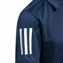 ADIDAS Junior - Boys 3-Stripe Polo Shirt Crew Navy -Cheap Footwear Store P GR1286ADIDASSHIRTCREWNAVYBOYS 3 L