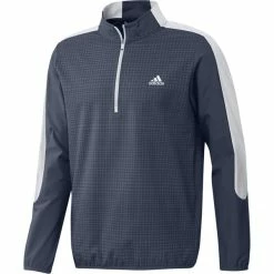 ADIDAS Gents Primegreen Printed ¼ Zip Top Navy - Black