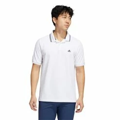 ADIDAS Gents Go-To Primegreen Pique Polo Shirt White -Cheap Footwear Store P GS9475ADIDASSHIRTWHITEGENTS 2 L