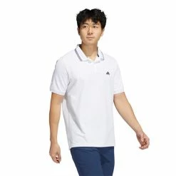 ADIDAS Gents Go-To Primegreen Pique Polo Shirt White -Cheap Footwear Store P GS9475ADIDASSHIRTWHITEGENTS 4 L