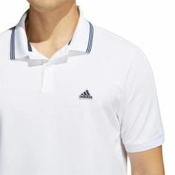 ADIDAS Gents Go-To Primegreen Pique Polo Shirt White -Cheap Footwear Store P GS9475ADIDASSHIRTWHITEGENTS 5 L