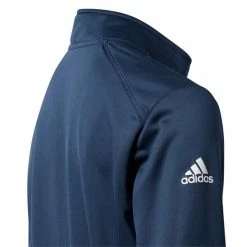 ADIDAS Junior - Boys ¼ Zip Solid Heather Pullover Crew Navy -Cheap Footwear Store P GU3928ADIDASPULLLOVERNAVYBOYS 3 L