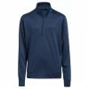 ADIDAS Junior - Boys ¼ Zip Solid Heather Pullover Crew Navy