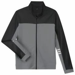 ADIDAS Junior - Boys Full Zip 3-Stripe Jacket Black