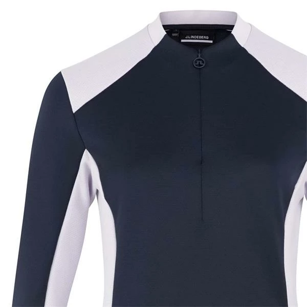 J.Lindeberg Ladies Beth Mid Layer Top Navy 4 J.Lindeberg Ladies Beth Mid Layer Top Navy - Image 2