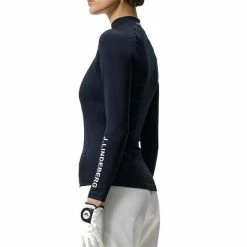 J.Lindeberg Ladies Asa Soft Compression Top Navy -Cheap Footwear Store P GWJT08080JLLADIESASASOFTCOMPTOPNAVY6855 2 L