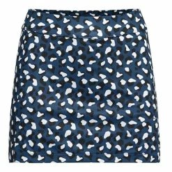 J.Lindeberg Ladies Amelie Mid Print Skirt Blue