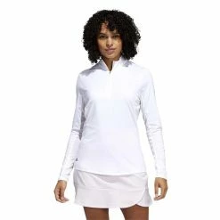 ADIDAS Ladies UPF50 Solid Long Sleeve Polo Shirt White 9 ADIDAS Ladies UPF50 Solid Long Sleeve Polo Shirt White -Cheap Footwear Store P HA3423ADIDASSHIRTWHITELADIES 1 L