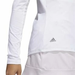 ADIDAS Ladies UPF50 Solid Long Sleeve Polo Shirt White 13 ADIDAS Ladies UPF50 Solid Long Sleeve Polo Shirt White -Cheap Footwear Store P HA3423ADIDASSHIRTWHITELADIES 5 L