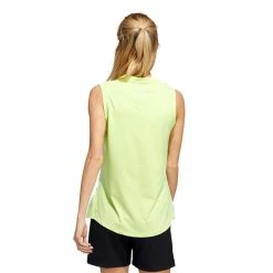 ADIDAS Ladies Gradient Sleeveless Polo Shirt Pulse Lime -Cheap Footwear Store P HA3472ADIDASSHIRTPULSELIMELADIES 2 L